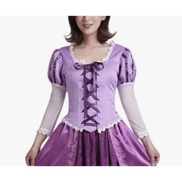 Rapunzel -Tangled Disney Halloween Costume TOP ONLY, Size Small - Picture 1 of 8
